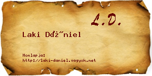 Laki Dániel névjegykártya
